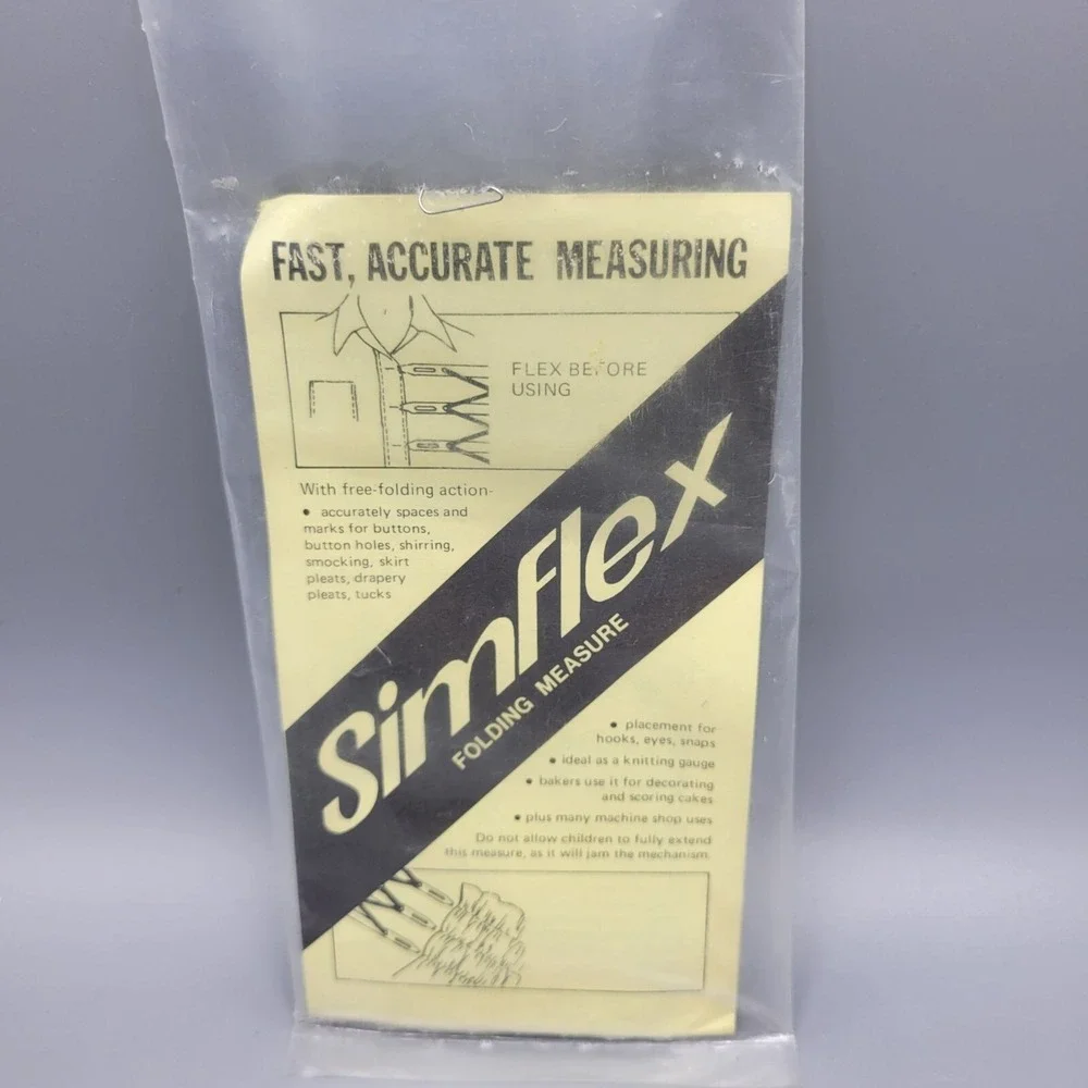 Simflex Expanding Sewing Gauge Measuring Tool For Sewing Pleats Tucks Buttons